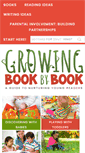 Mobile Screenshot of growingbookbybook.com